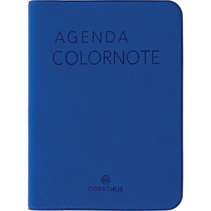 3664447228242-Agenda Colornote - 1 semaine sur 2 pages - 7,5 x 10,5 cm - bleu - Oberthur--0