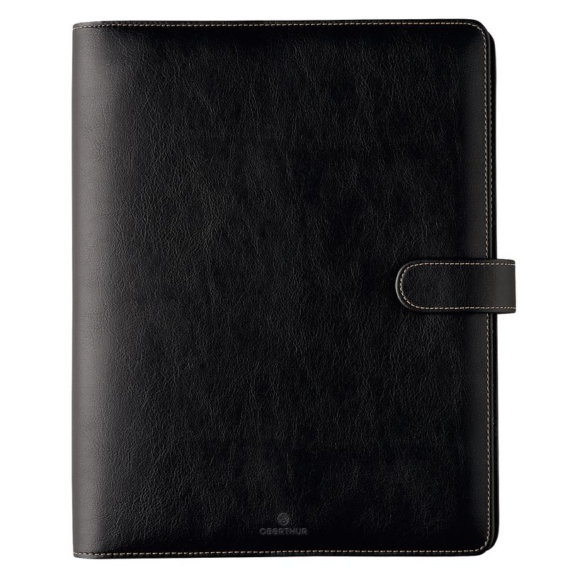 3664447210957-Organiseur Milano - 25 x 32 cm - noir - Oberthur--0
