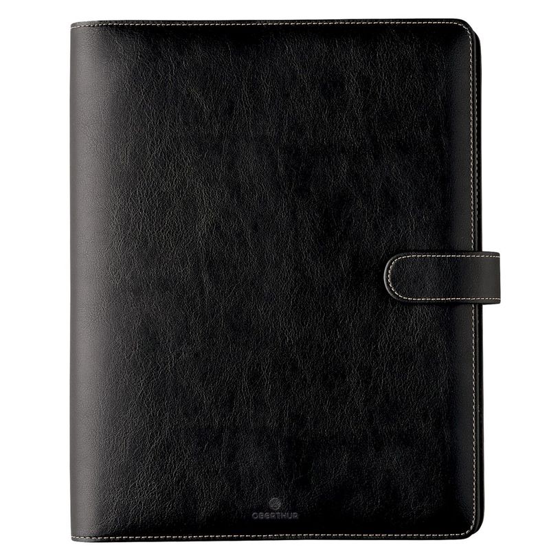 3664447232980-Organiseur Milano - 25 x 32 cm - noir - Oberthur--0