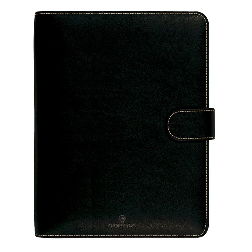 3664447233093-Organiseur Milano - 19 x 23 cm - noir - Oberthur--0
