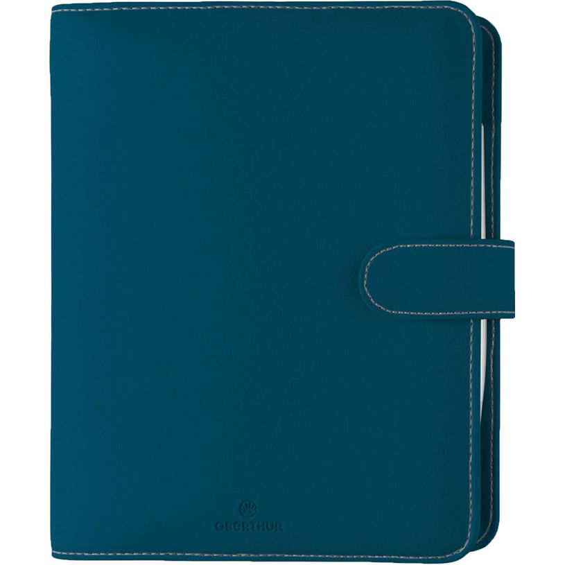 3664447233109-Organiseur Milano - 19 x 23 cm - vert canard - Oberthur--0