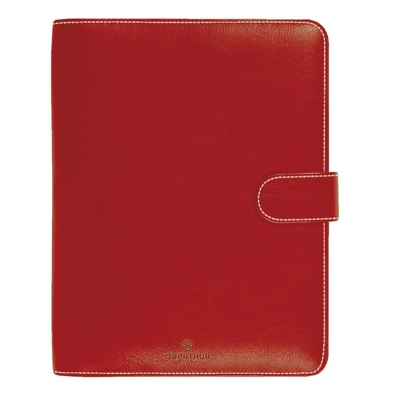 3664447187990-Organiseur Milano - 19 x 23 cm - rouge - Oberthur--0