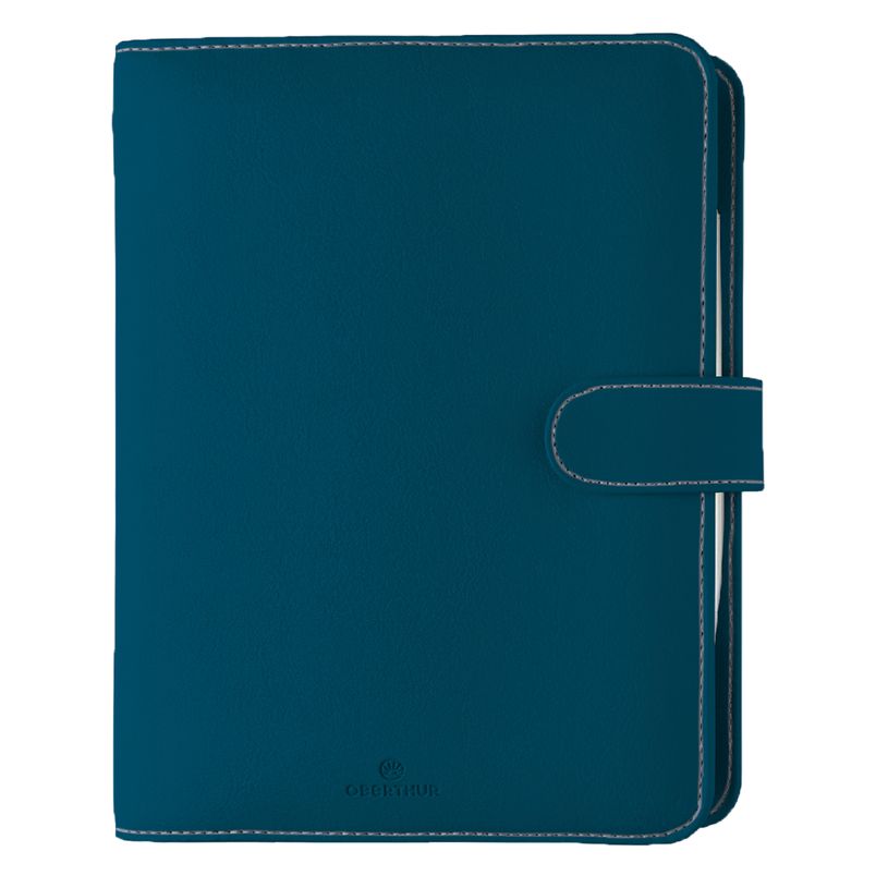 3664447211107-Organiseur Milano - 19 x 23 cm - bleu - Oberthur--0