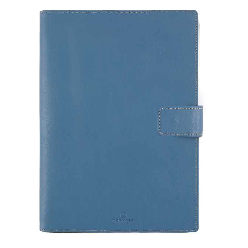 3664447211350-Organiseur Milano - 14 x 18,5 cm - bleu denim - Oberthur--0