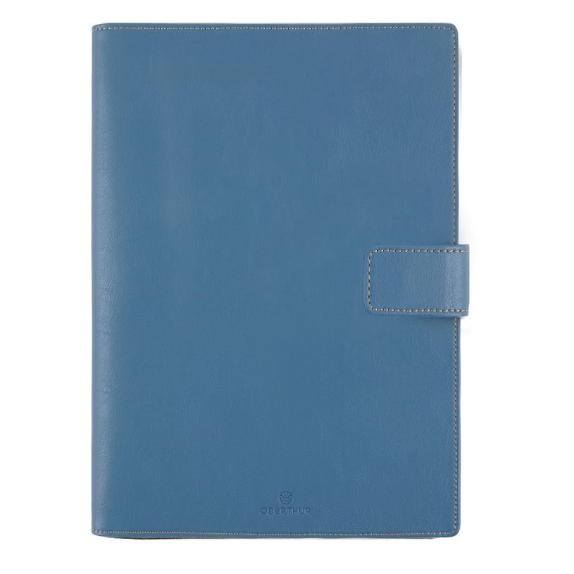 3664447233383-Organiseur Milano - 14 x 18,5 cm - bleu denim - Oberthur--0