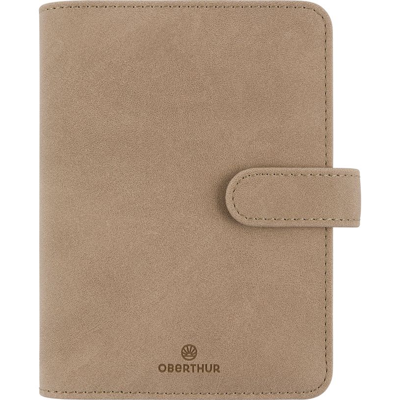 3664447211039-Organiseur Ramatuelle - 19 x 23 cm - taupe - Oberthur--0