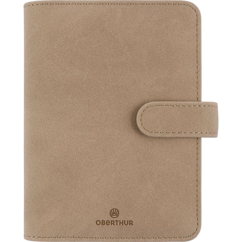 3664447233062-Organiseur Ramatuelle - 19 x 23 cm - taupe - Oberthur--0