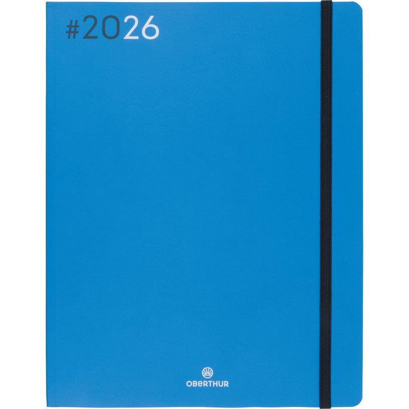 3664447205861-Agenda Flex - 1 semaine sur 2 pages - 22 x 28 cm - camel - Oberthur--0