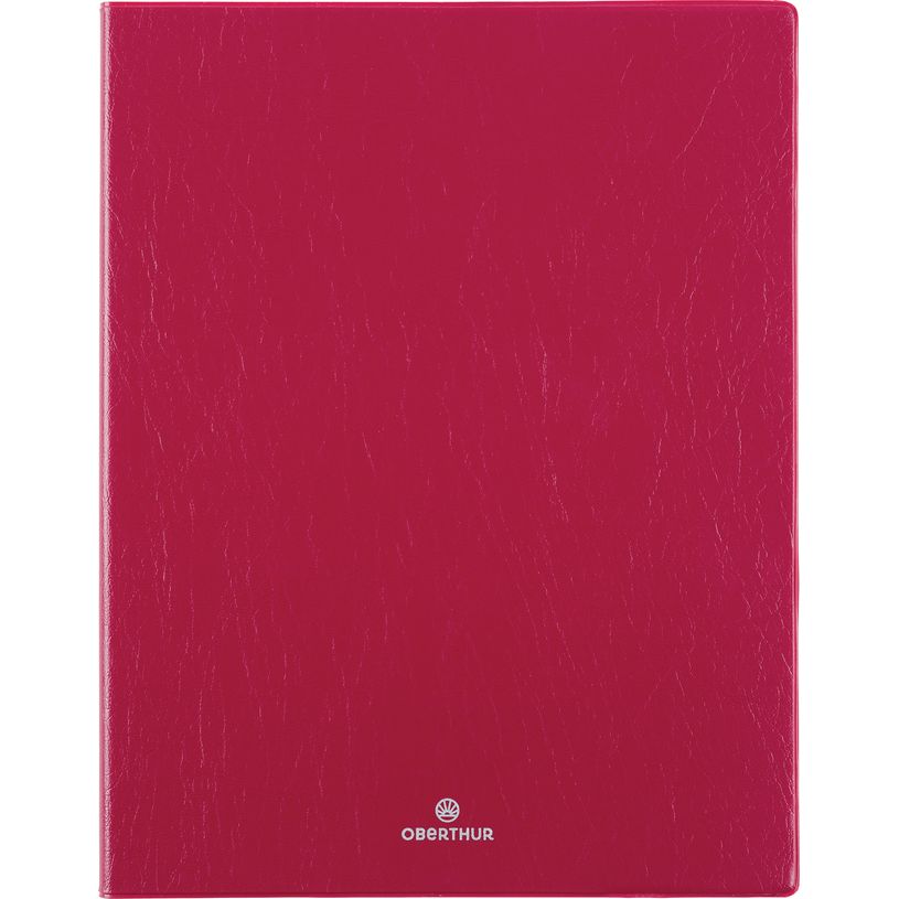 3664447207605-Agenda Odessa - 1 semaine sur 2 pages - 22 x 28 cm - bordeaux - Oberthur--0