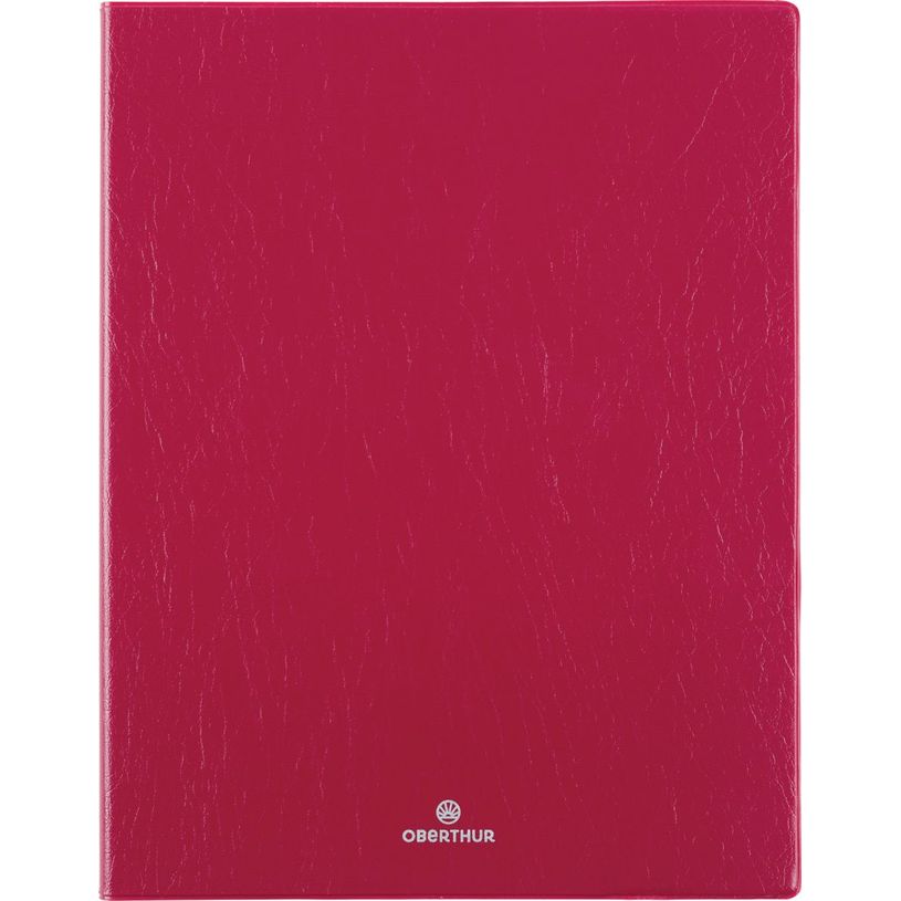 3664447228853-Agenda Odessa - 1 semaine sur 2 pages - 22 x 28 cm - bordeaux - Oberthur--0
