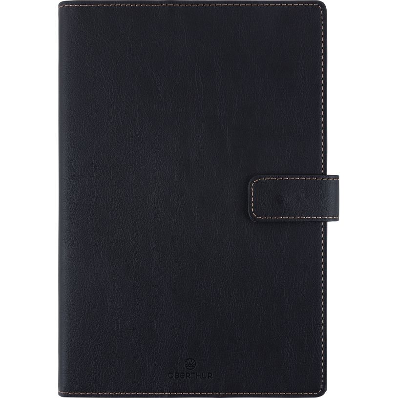 3664447186177-Oberthur - Agenda - 2025 - semainier - F25S - 160 x 240 mm - papier ivoire - couverture noire - polychlorur--0