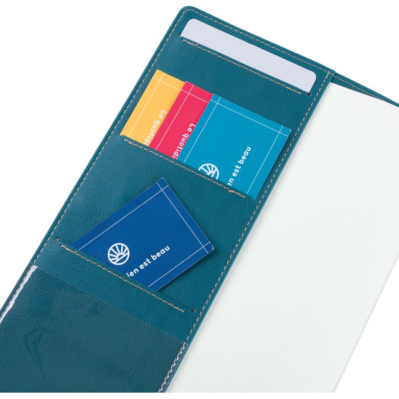 3664447228686-Agenda à spirale Milano - 1 semaine sur 2 pages - 17 x 24,5 cm - vert canard - Oberthur--1