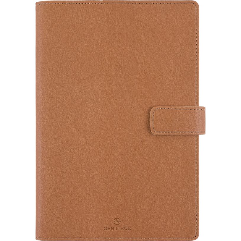 3664447210483-Agenda Milano - 1 semaine sur 2 pages - 17 x 24,5 cm - camel - Oberthur--0