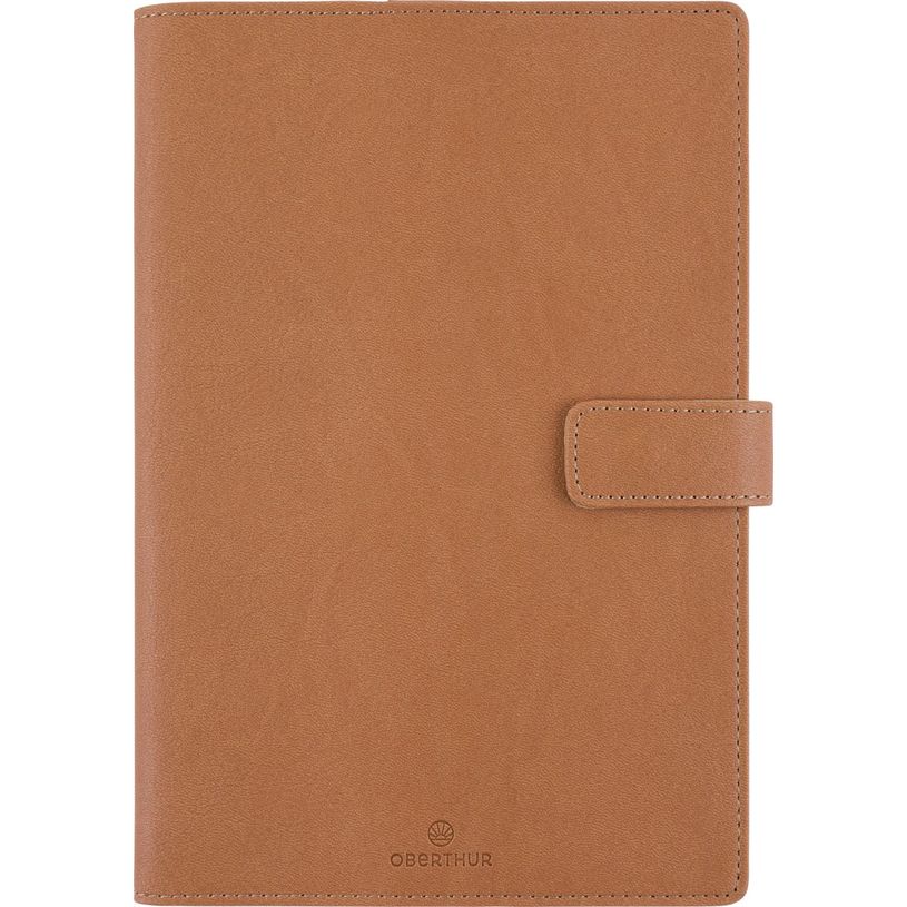 3664447228617-Agenda Milano - 1 semaine sur 2 pages - 17 x 24,5 cm - camel - Oberthur--0
