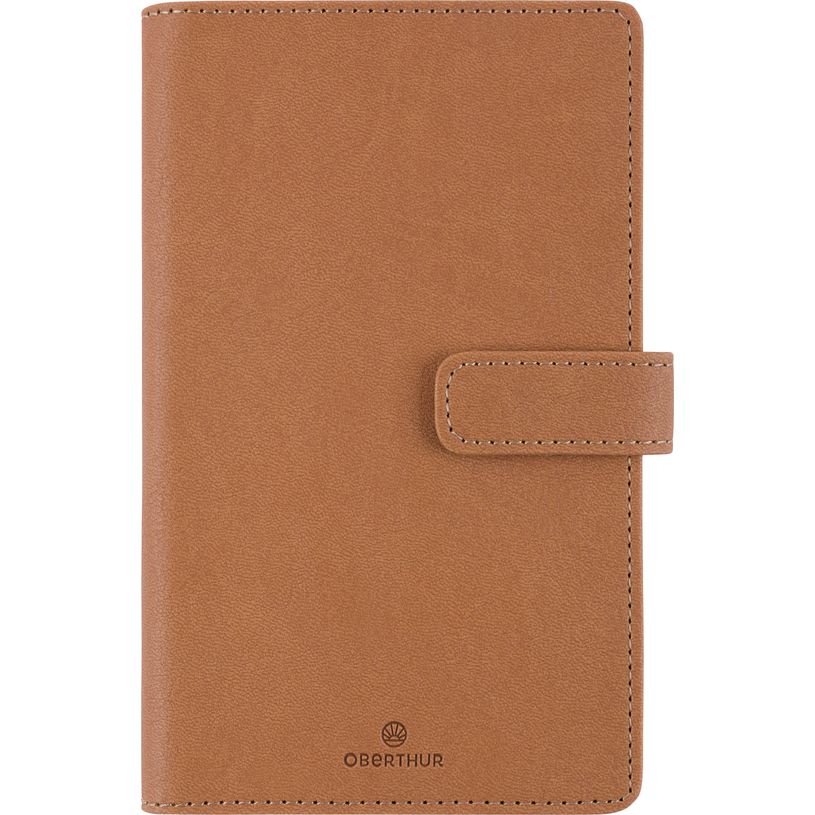 3664447210612-Agenda à spirale Milano - 1 semaine sur 2 pages - 11 x 18 cm - camel - Oberthur--0