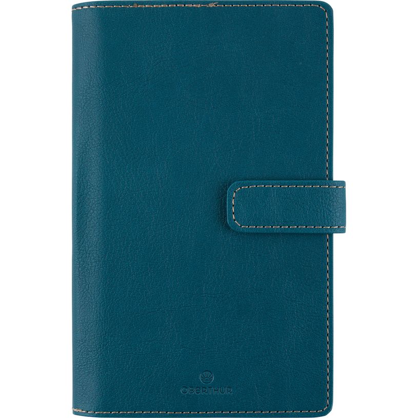 3664447210636-Agenda à spirale Milano - 1 semaine sur 2 pages - 11 x 18 cm - vert canard - Oberthur--0