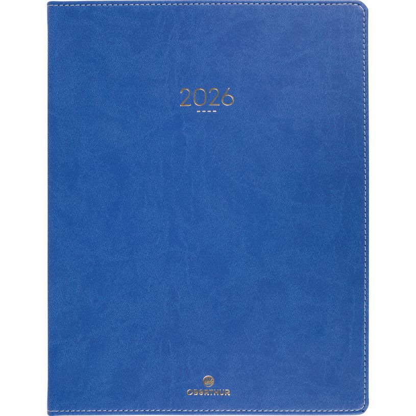 3664447207223-Agenda Eton - 1 semaine sur 2 pages - 22 x 28 cm - bleu - Oberthur--0