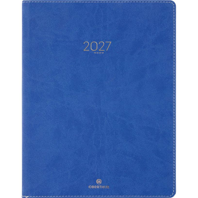3664447230320-Agenda Eton - 1 semaine sur 2 pages - 22 x 28 cm - bleu - Oberthur--0