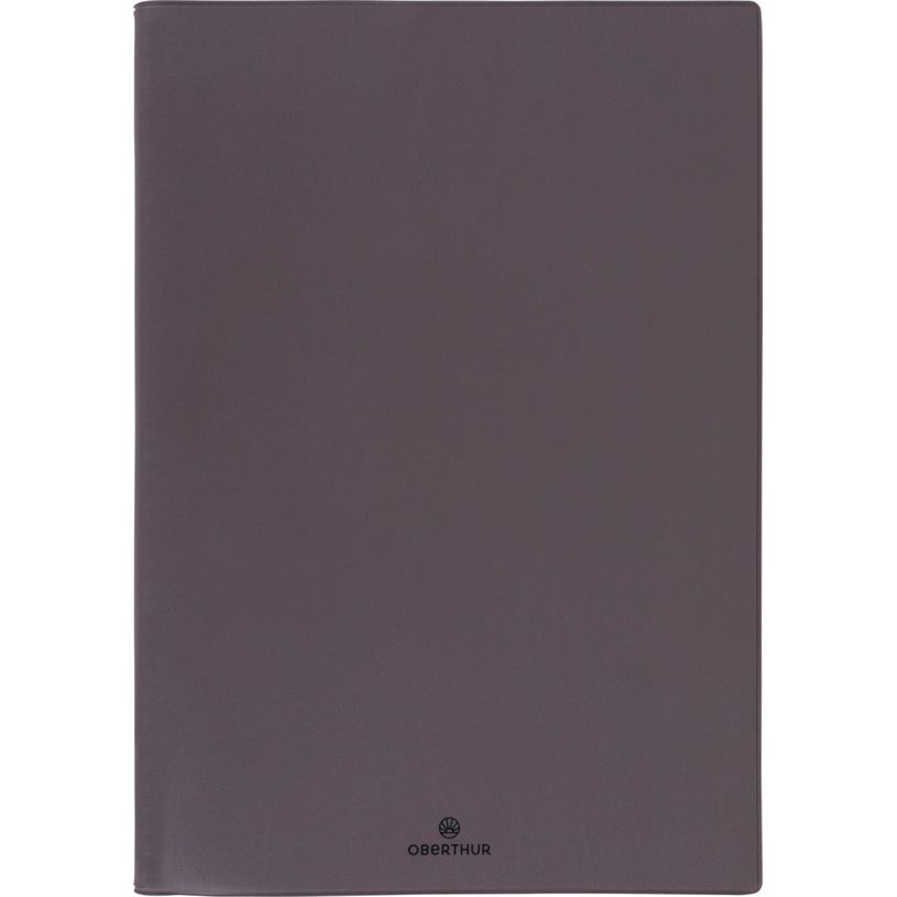 3664447232553-Agenda à spirale Malmo - 1 semaine sur 2 pages - 22 x 30 cm - taupe - Oberthur--0