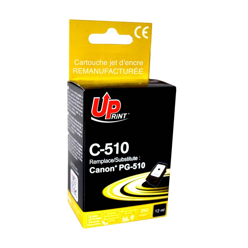 3584770629021-Cartouche remanufacturée HP 302 - noir - Uprint--0