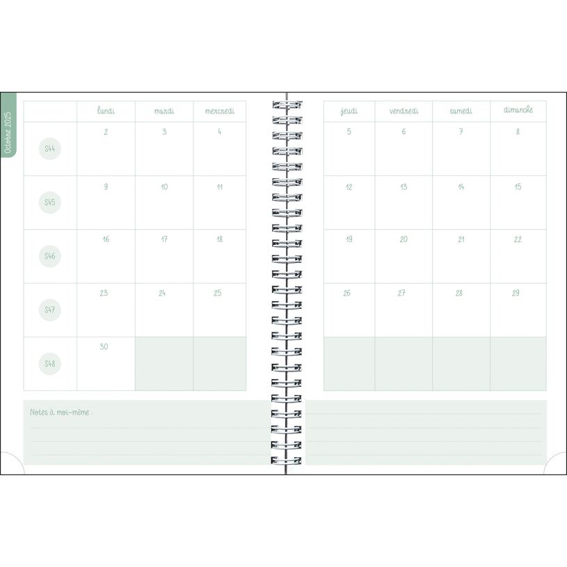 3660942086554-Agenda de bureau Gomargu 21S spiralé - 1 semaine sur 1 page - 15 x 21 cm - Au top - Exaco-P_405186218_4-3