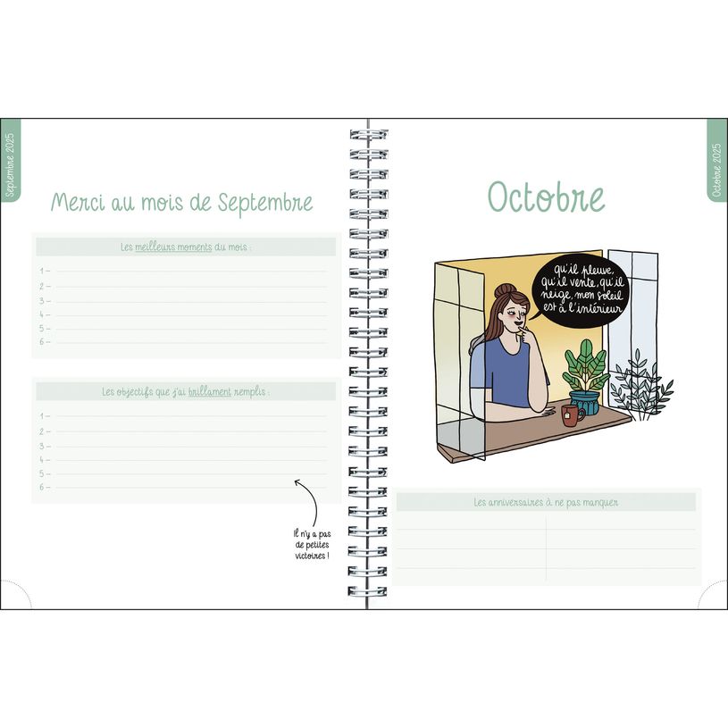 3660942086554-Agenda de bureau Gomargu 21S spiralé - 1 semaine sur 1 page - 15 x 21 cm - Au top - Exaco-P_405186218_5-4