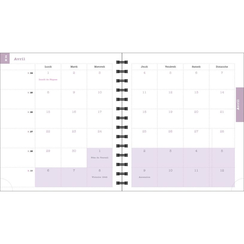 3660942085953-Exacompta Sophie Adde Lady - Agenda 15 x 17 cm - 2025 - semainier - reliure à anneaux métalliques - 18S - 150 x 170-P_405186226_8-7