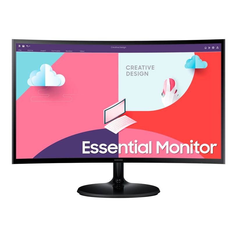 8806094767841-Samsung S24C360EAU - S36C Series - Ecran LED - Incurvé - Full HD (1080p) - 24" - noir-P_405186246_2-2