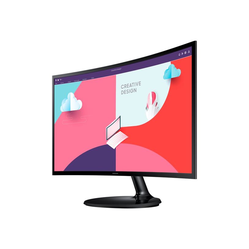 8806094767841-Samsung S24C360EAU - S36C Series - Ecran LED - Incurvé - Full HD (1080p) - 24" - noir-P_405186246_7-9