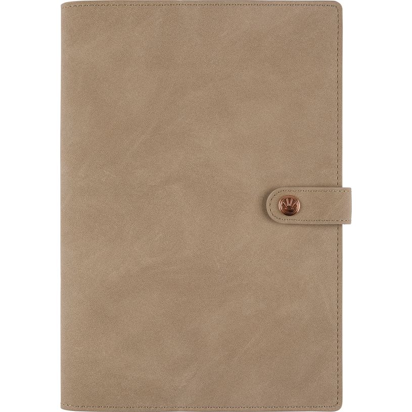 3664447181455-Agenda à spirale Ramatuelle - 1 semaine sur 2 pages - 17 x 24,5 cm - taupe - Oberthur-P_405186256_1-0