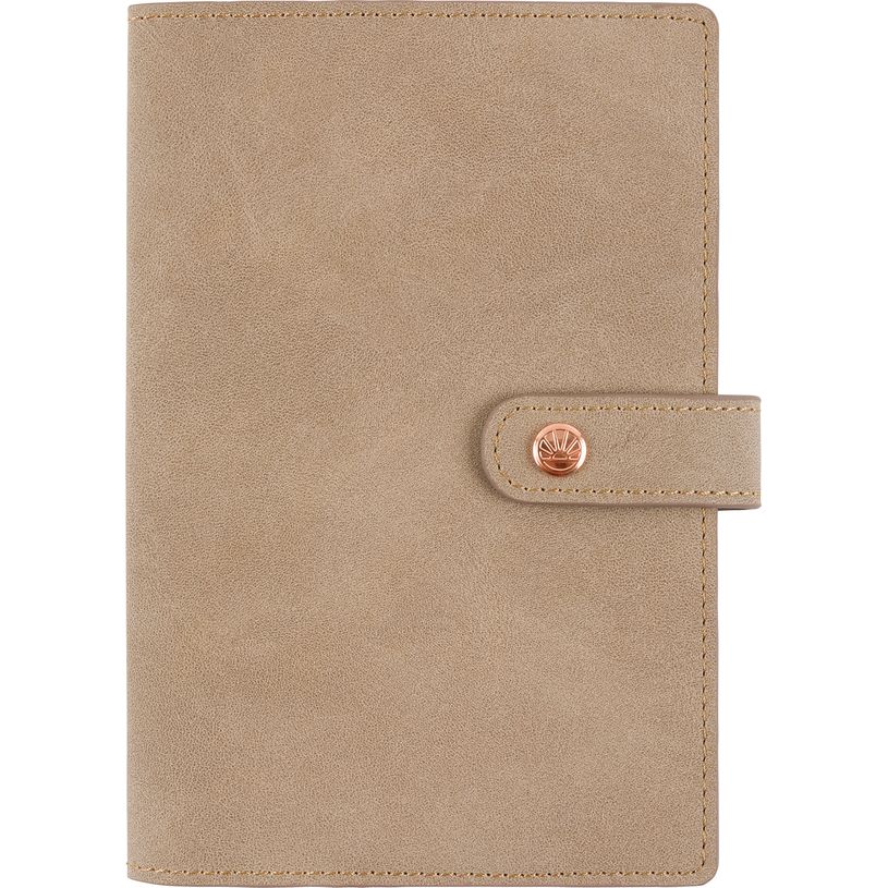 3664447181578-Agenda à spirale Ramatuelle - 1 semaine sur 2 pages - 10 x 15 cm - taupe - Oberthur-P_405186268_1-0