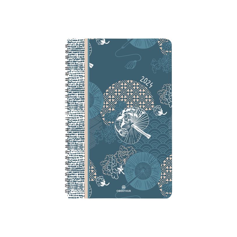 3664447232225-Agenda spiralé Tokyo - 1 semaine sur 2 pages - 17 x 24,5 cm - montagne - Oberthur-P_405186270_3-2