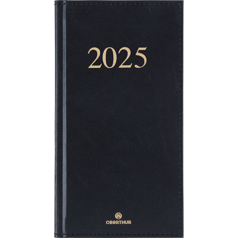 3664447178660-Agenda de poche Kiev - 1 semaine sur 2 pages - 9,5 x 17 cm - noir - Oberthur-P_405186289_1-0