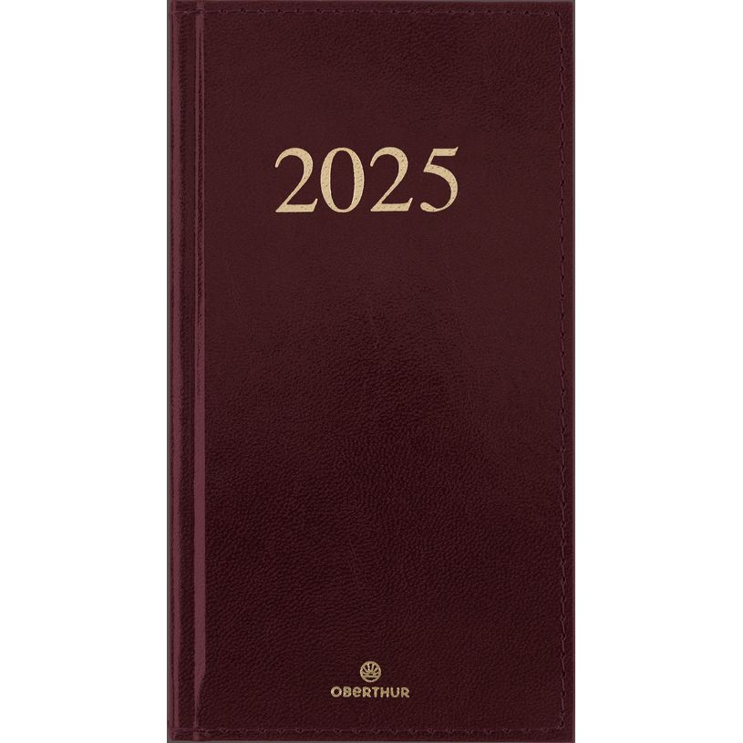 3664447178684-Agenda de poche Kiev - 1 semaine sur 2 pages - 9,5 x 17 cm - bordeaux - Oberthur-P_405186291_1-0