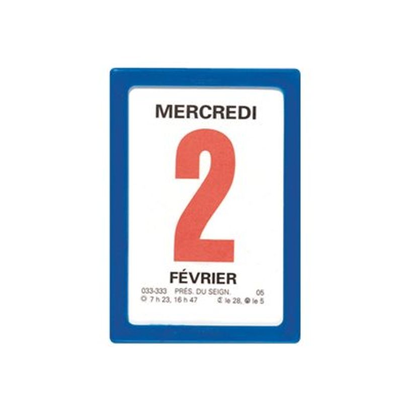 3664447231419-Oberthur - Bloc éphéméride classique - 6 x 9 cm - bleu-P_405186424_2-1