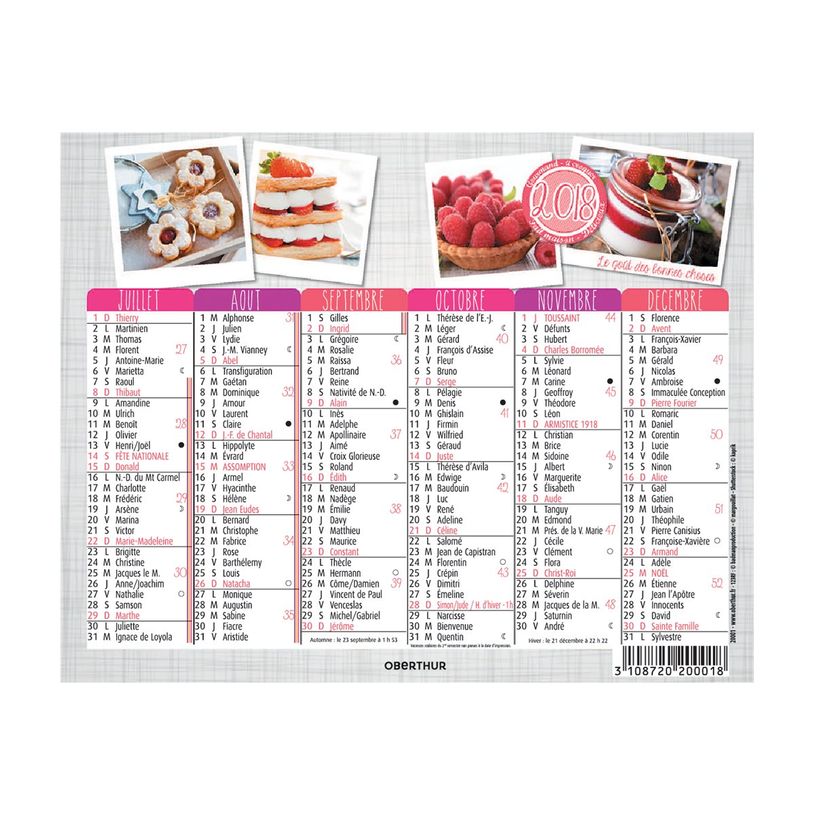 3664447231686-Mini calendrier illustré - 6 mois par face - 13,5 x 17,5 cm - différents modèles disp-P_405186493_11-14