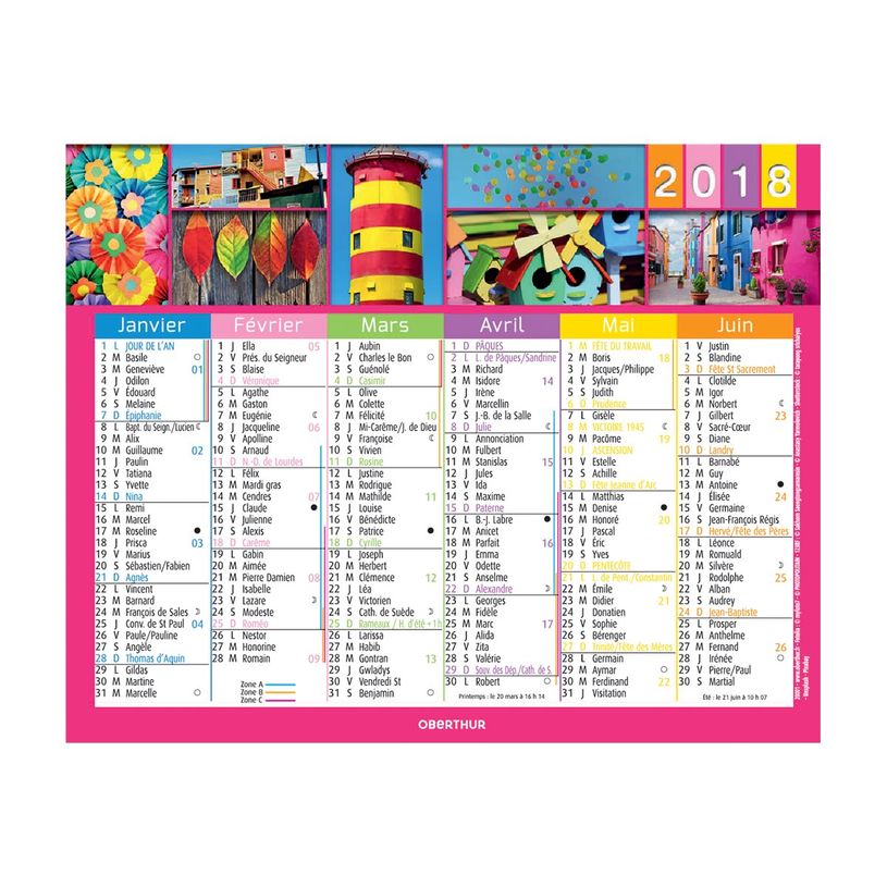 3664447231686-Mini calendrier illustré - 6 mois par face - 13,5 x 17,5 cm - différents modèles dispo-P_405186493_13-9