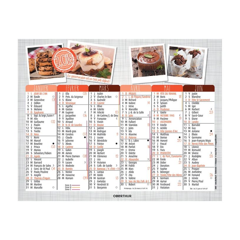 3664447231686-Mini calendrier illustré - 6 mois par face - 13,5 x 17,5 cm - différents modèles dispo-P_405186493_9-11