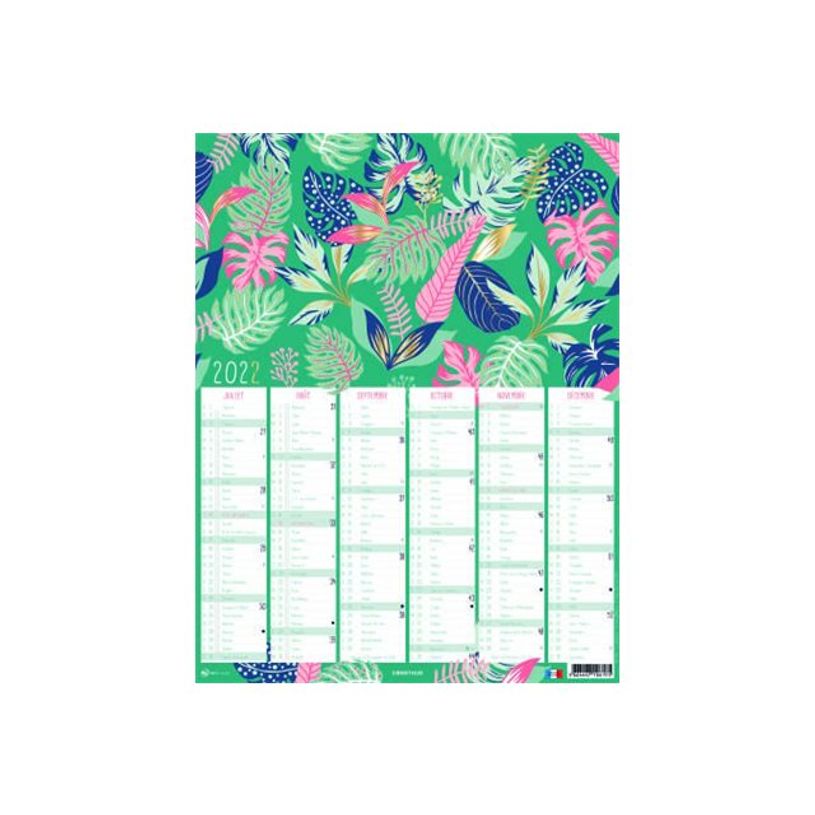 3664447227559-Calendrier Poster or - 6 mois par face - 32 x 42 cm - Oberthur-P_405186498_3-2