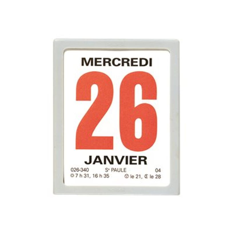 3664447231433-Oberthur - Bloc éphéméride classique - 7 x 9,5 cm - gris-P_405186499_2-1