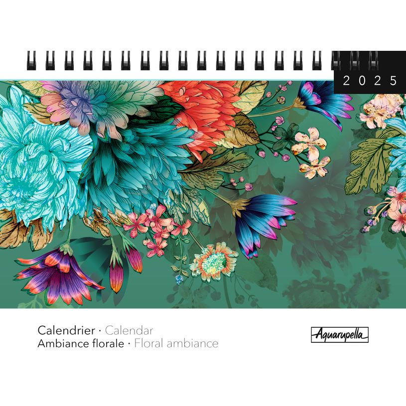 3494150161334-Calendrier mensuel à spirales 16x18 cm - Ambiance florale-P_405186590_1-0