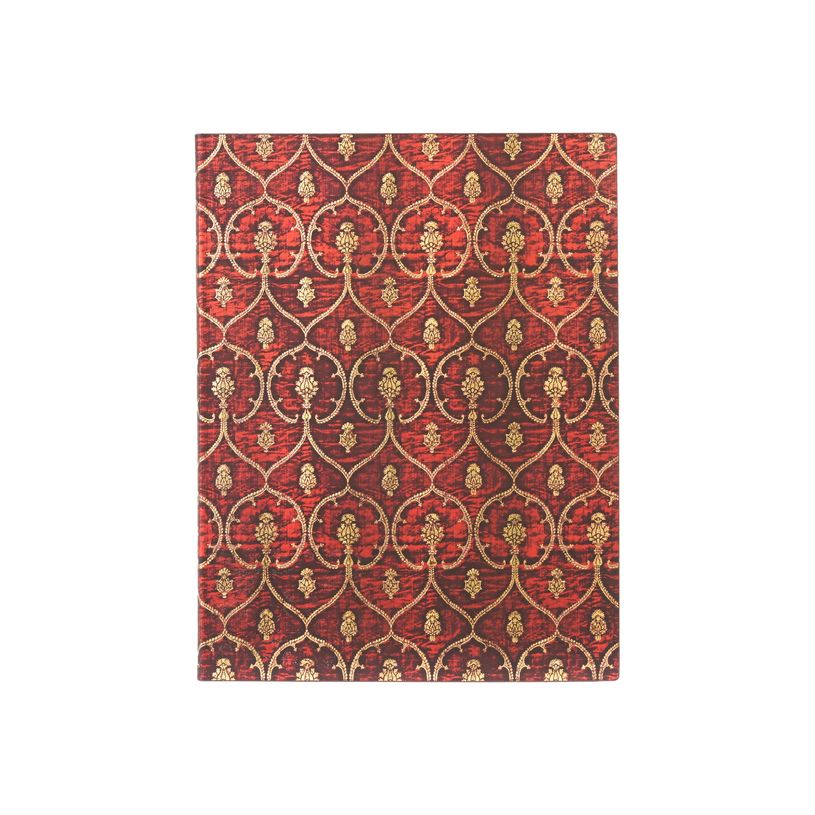 9781439796306-Paperblanks Flexis Red Velvet - Cahier de notes - reliure piquée - ultra - 175 x 225 mm - 88 feuilles / 176 pages - botanical shape and tiny fl-P_405186629_1-0