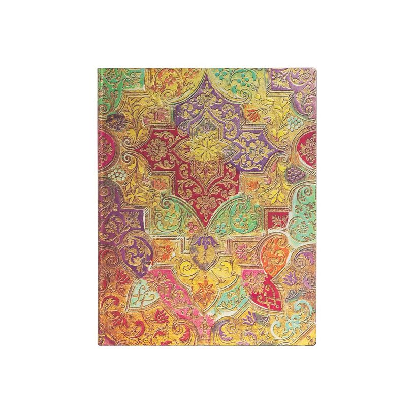 9781439772621-Paperblanks Flexis Brocaded Paper - Cahier de notes - reliure piquée - ultra - 180 x 230 mm - 88 feuilles / 176 pages - ruled - fleur s-P_405186637_1-0