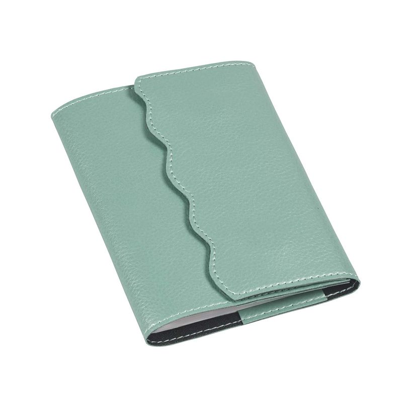 3371010515547-Quo Vadis - Agenda - Affaires - Semainier Planning - Français - Calypso - Vert - 14 mois de décembre à janvier - 10x15 cm - Papier Clairefontaine blanc - Fabri--1