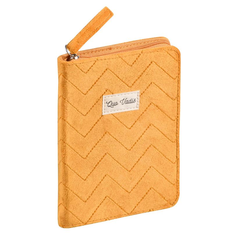 3371010509997-Quo Vadis Colette - Business diary - 100 x 150 mm - mustard yellow - velours--0
