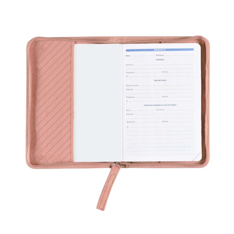 3371010509980-Quo Vadis - Agenda avec répertoire - Affaires - Semainier Planning - Français - Colette - Rose clair - 14 mois de décembre à j--2