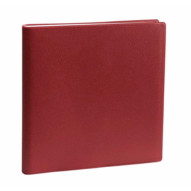 3371010514120-Quo Vadis - Agenda avec répertoire - Exécutif - Semainier Planning - Français - Impala - Rouge - 14 mois de décembre à janvier - 16x16 cm - Papier Clairefontaine blanc - Fabri--0