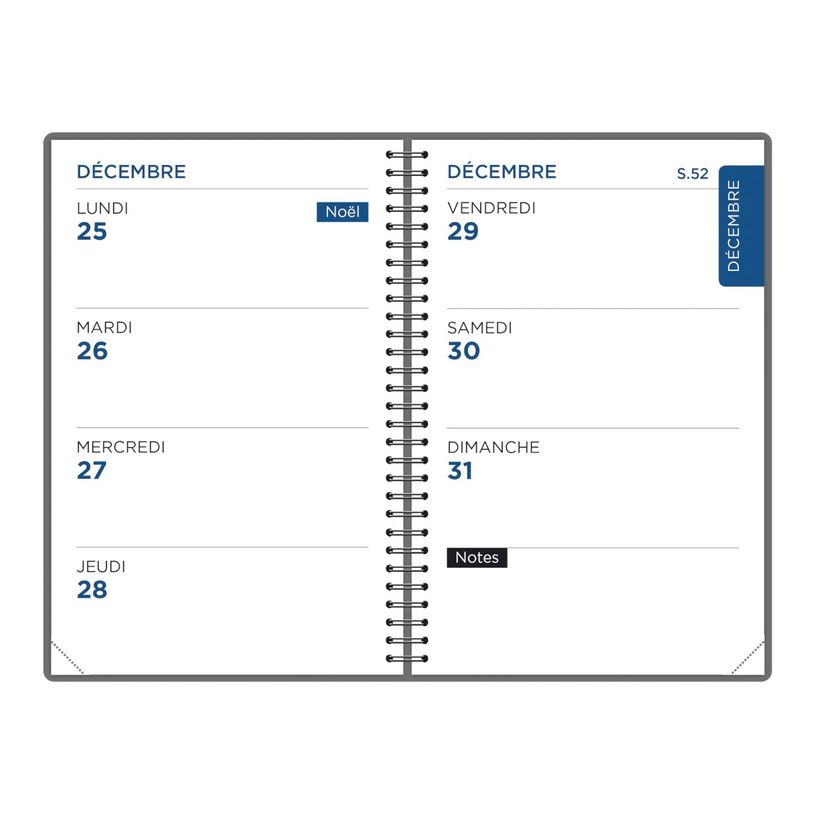 3147280295287-Agenda Oxford Voyage Visio + Intégral - 1 semaine sur 2 pages - 10x15 cm - disponible dans différents m--1