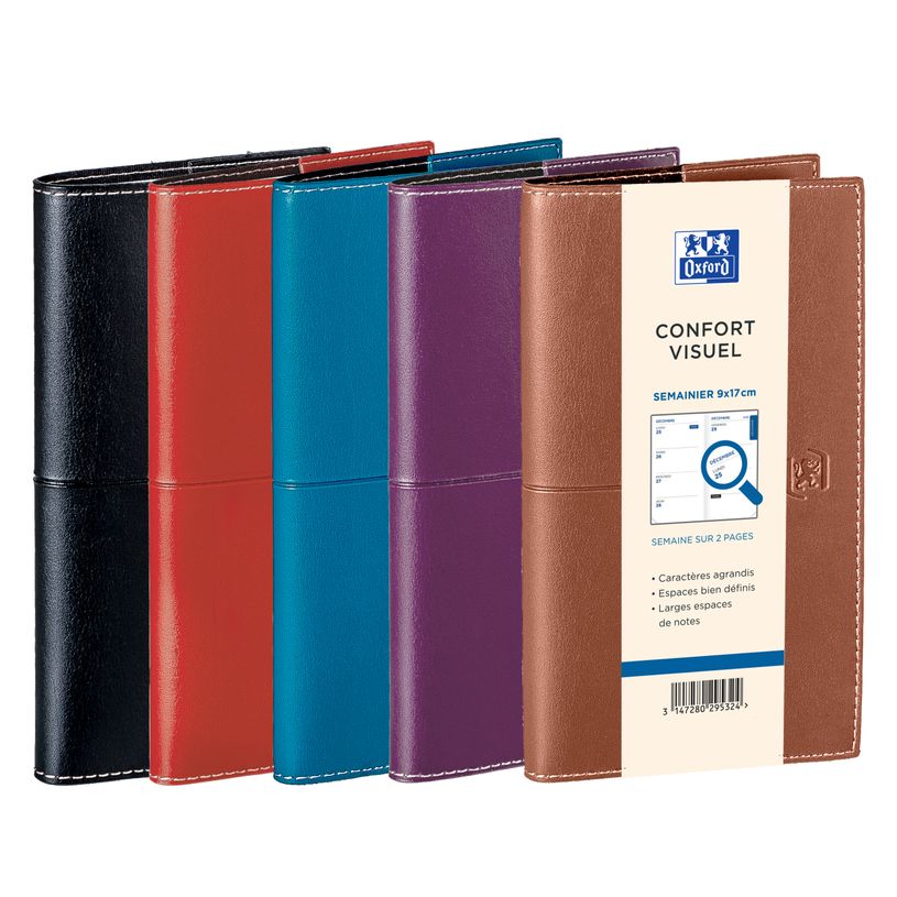 3147280295324-Agenda Oxford Voyage Visio + - 1 semaine sur 2 pages - 9x17 cm - disponible dans différents modèles ---0