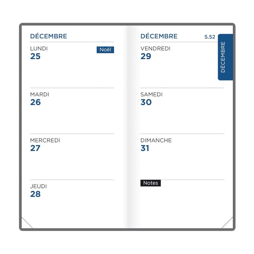 3147280295324-Agenda Oxford Voyage Visio + - 1 semaine sur 2 pages - 9x17 cm - disponible dans différents modèles ---1